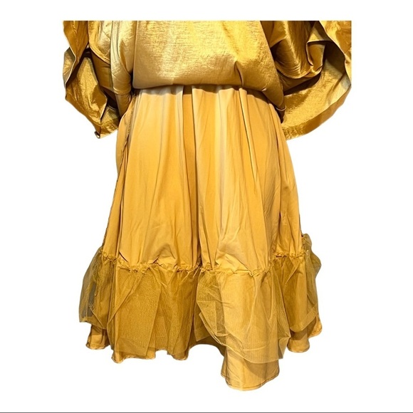 Modcloth Gold Midi Dress - Picture 13 of 13